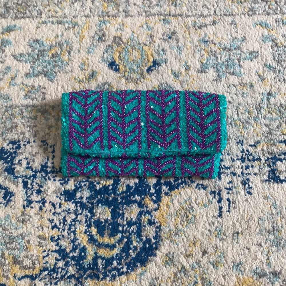 Anthropologie Beaded Clutch